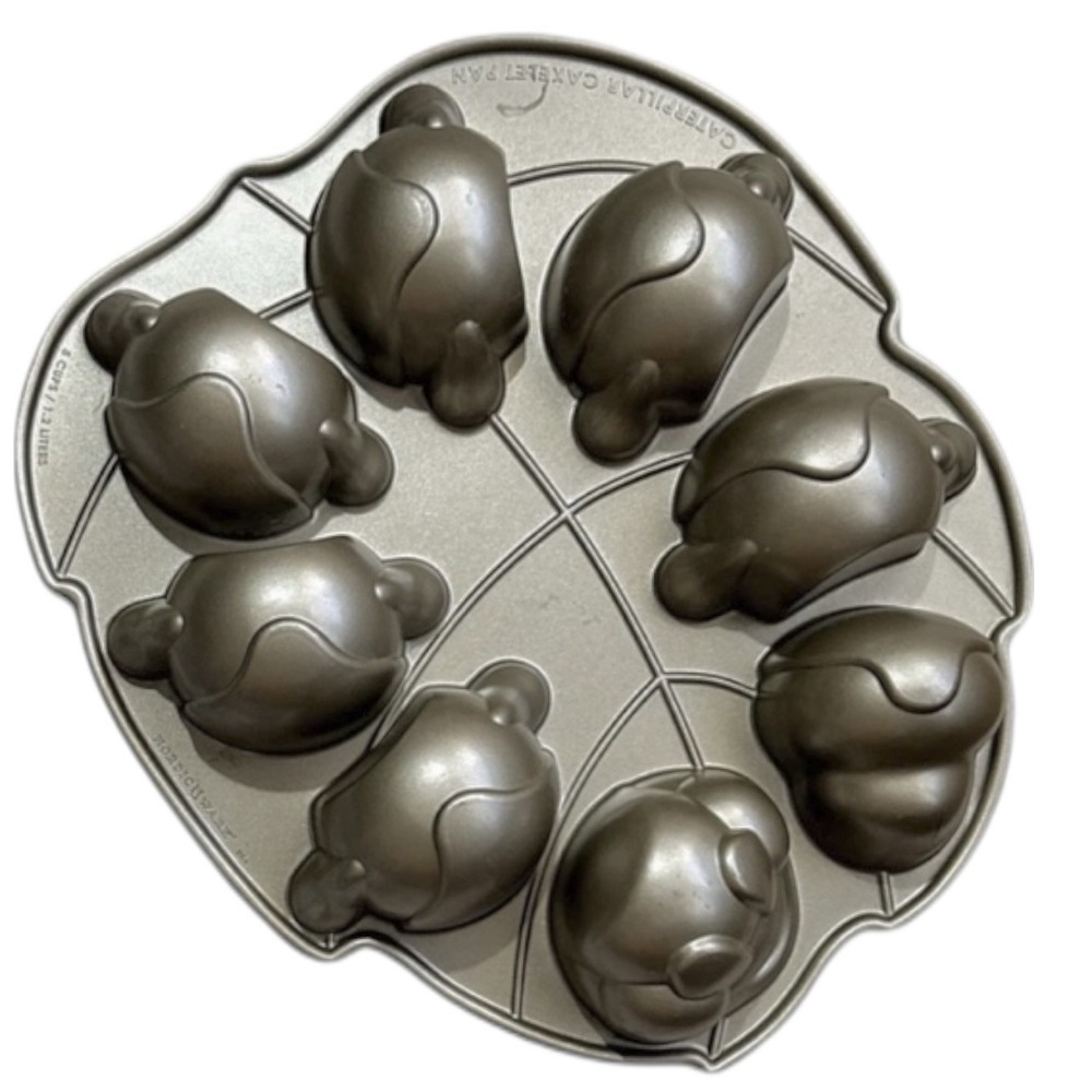 NORDIC WARE Caterpillar Cakelet Pan Cast Aluminum Mini Cakes Birthday Kids Party